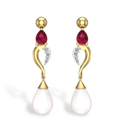 Gold Earring Design for Daily Use 