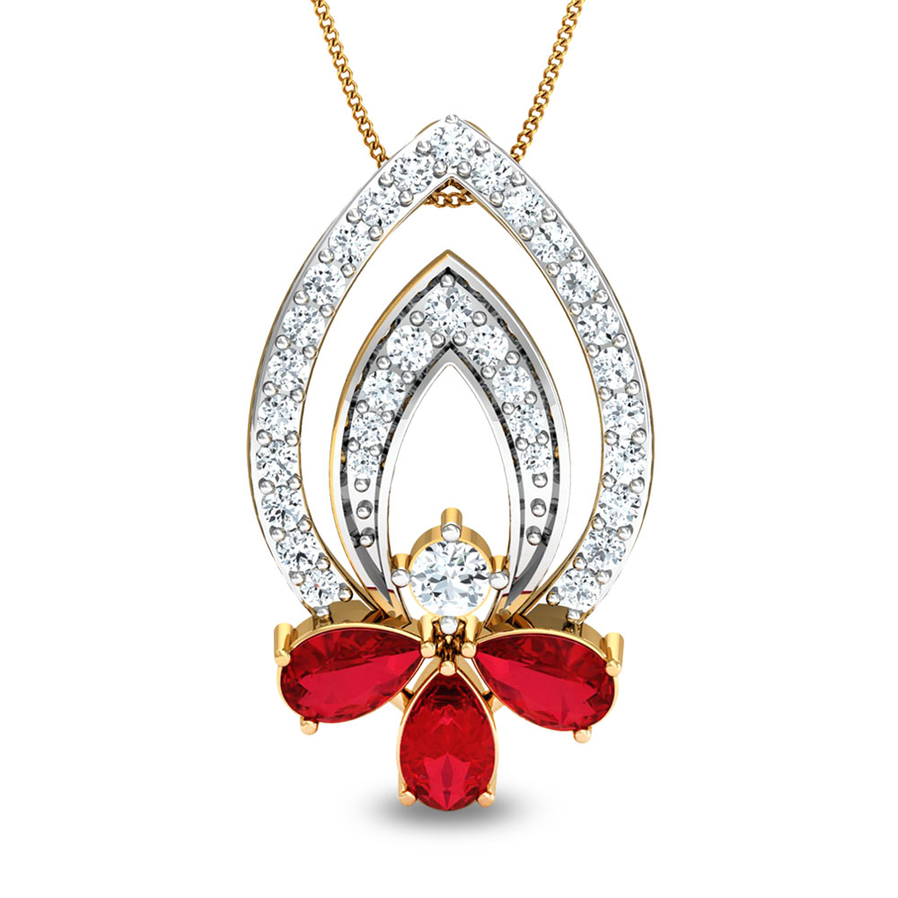 Different Exotic Metal and Stone Diamond Pendant Available Online