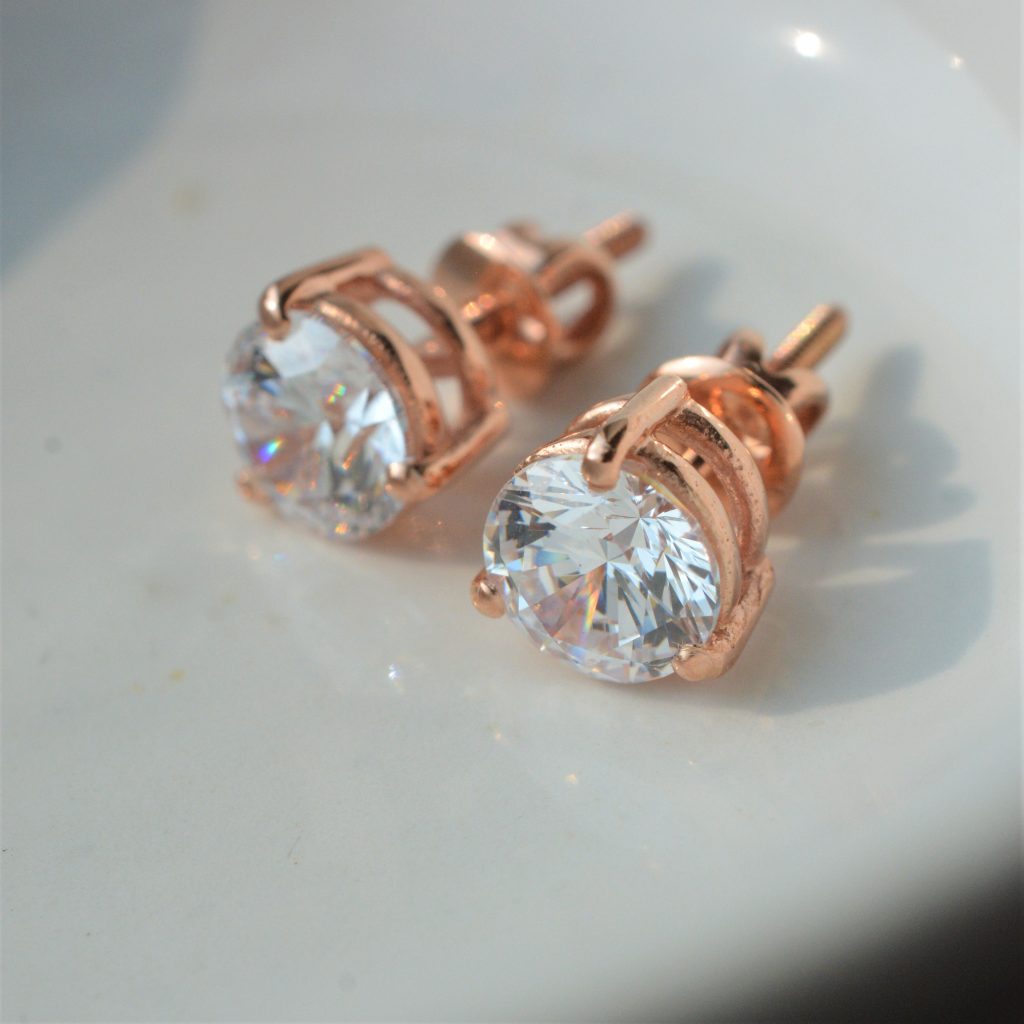 Buy Studs Gold Earrings Online In India  Etsy India