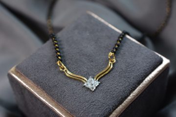 diamond gold mangalsutra