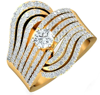 gold cocktail ring at best price