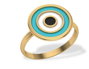 gold eye ring design at dishis jewels