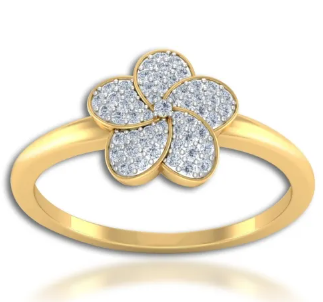 gold and diamond rings for women at best price