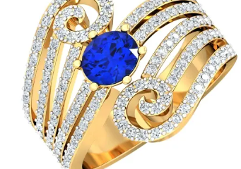 gold and diamond ring at dishis jewels