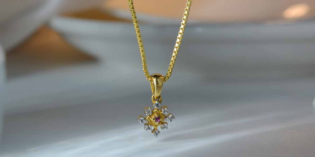 3 Diamond Bezel Necklace – Certified Jewelers