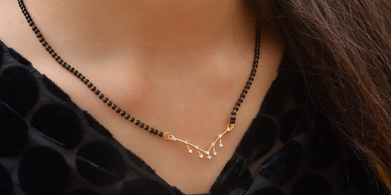 Pure gold sales mangalsutra latest design
