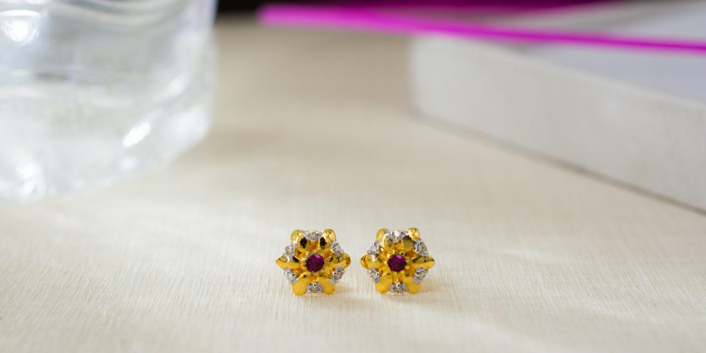 Buy Elegant Butterfly Design 1 Gram Gold Earrings for Baby Girl-sgquangbinhtourist.com.vn