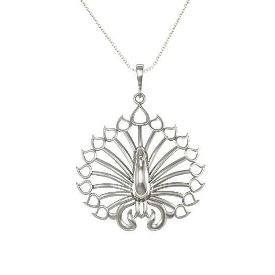 peacock shape pendant