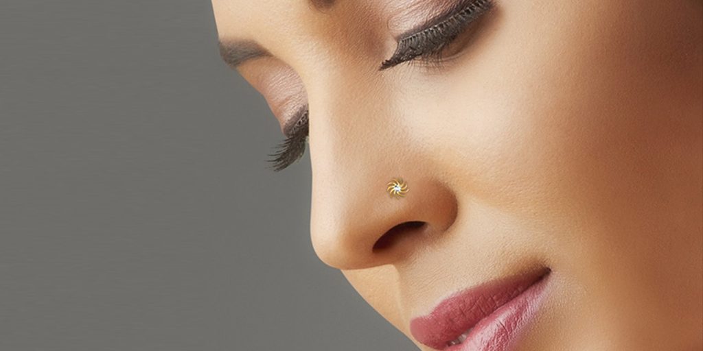 Sugar Rush Diamond Nose Ring for women under 10K - Candere by Kalyan  Jewellers