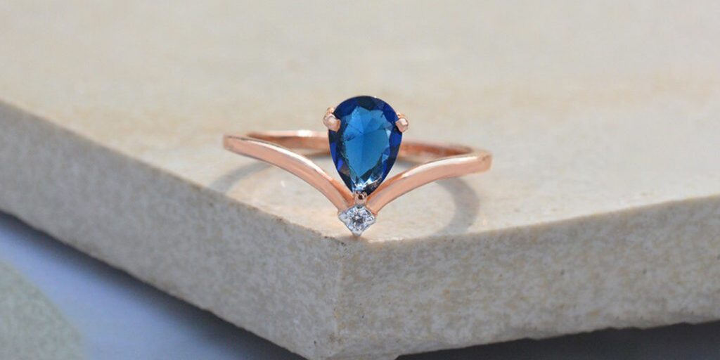 Orange & Blue Sapphire Cluster Ring in White Gold | Exquisite Jewelry for  Every Occasion | FWCJ