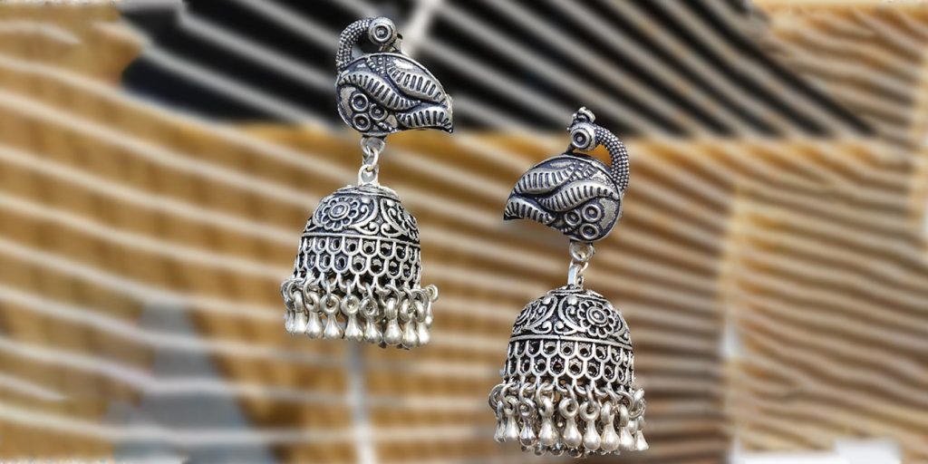 Silver Jewelry Online Pure Silver Diamond Earrings Small Earrings  OfficeWear Jewelry Di… | Diamond earrings design, Silver jewellery online,  Silver diamond earrings