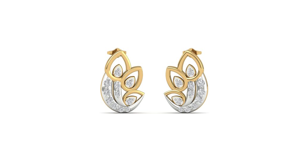 DESIGNER GOLD PLATED REAL KEMPU EARRINGS UTV538 – Urshi Collections