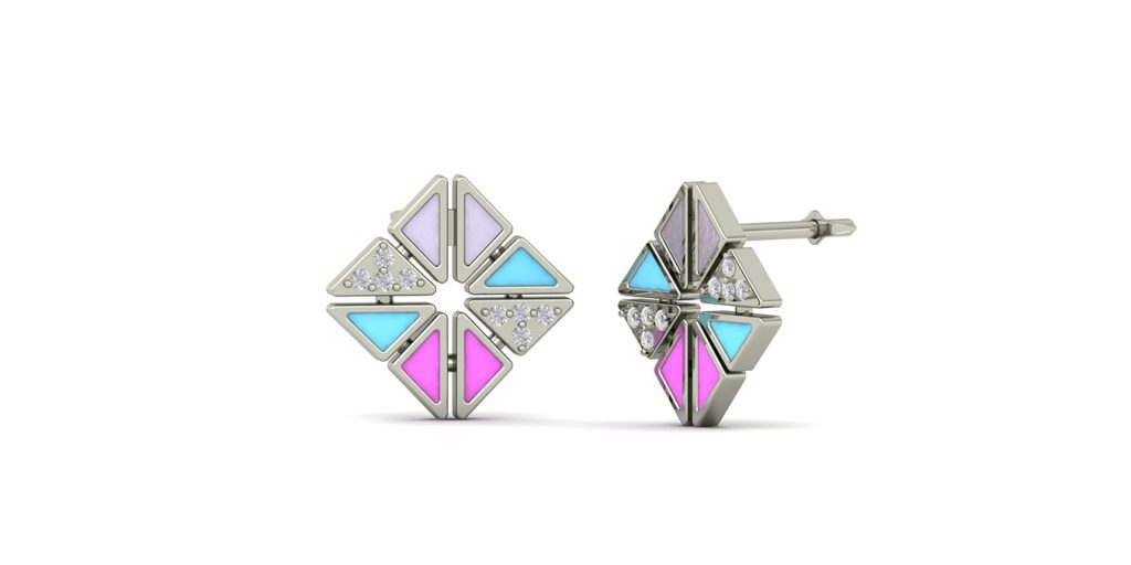 silver earrings design
