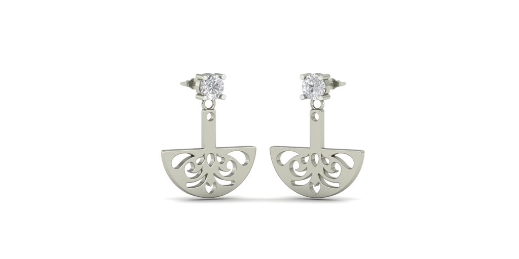 silver earrings design

