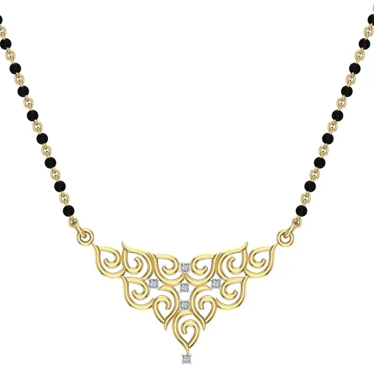 diamond mangalsutra