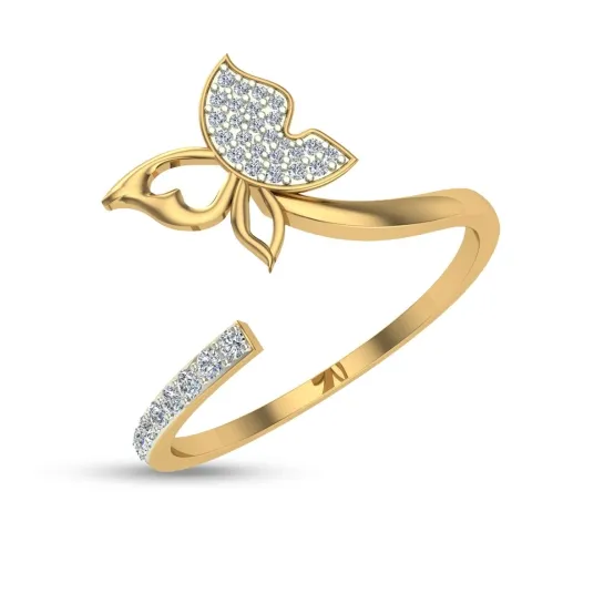 gold and diamond ring