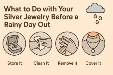 silver jewelry before a rainy day out