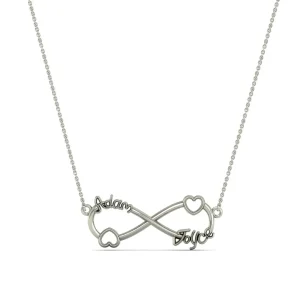silver name pendent design