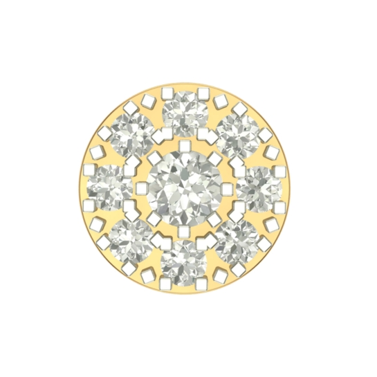 Beautiful Avni Yellow Gold Diamond Nosepin
