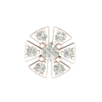 Beautiful Avanti Rose Gold Diamond Nosepin