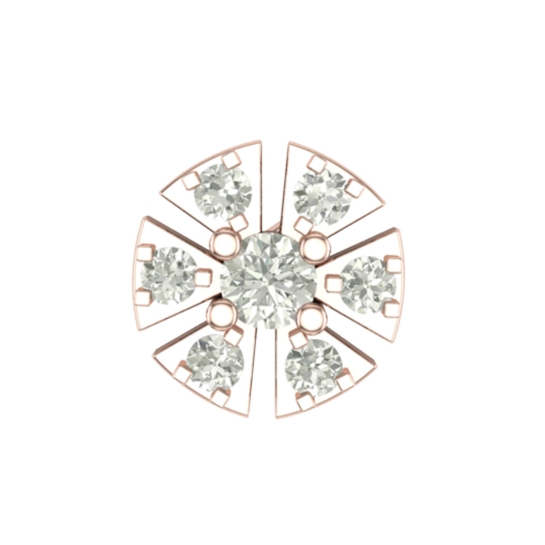 Beautiful Avanti Rose Gold Diamond Nosepin