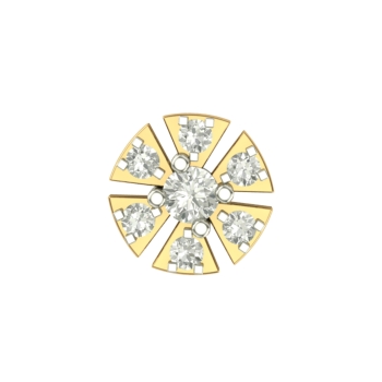 Beautiful Abhu Yellow Gold Diamond Nosepin