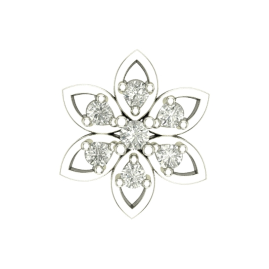 Balini White Gold Diamond Nosepin