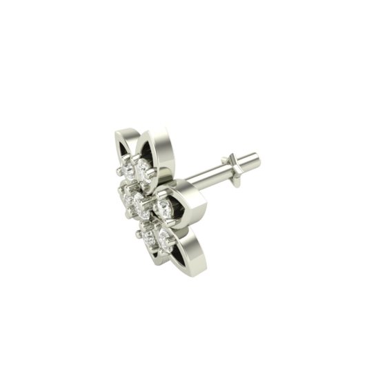 Balini White Gold Diamond Nosepin