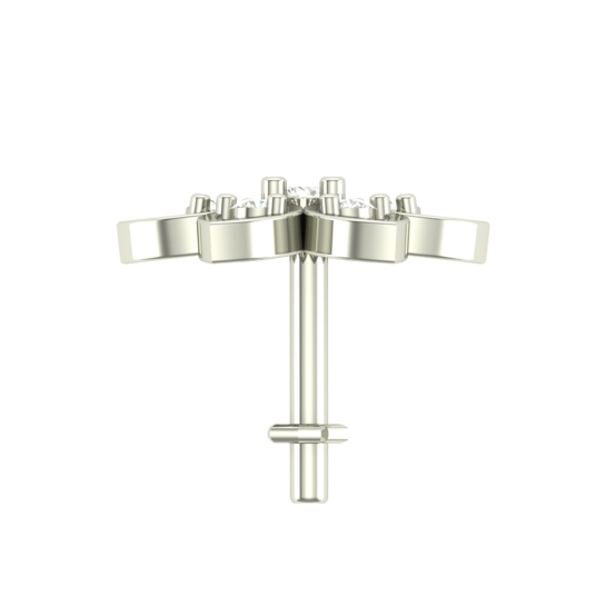 Balini White Gold Diamond Nosepin