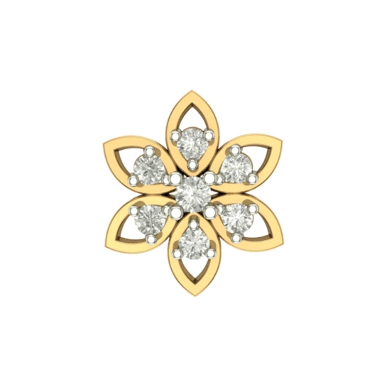 Bhakti Yellow Gold Diamond Nosepin