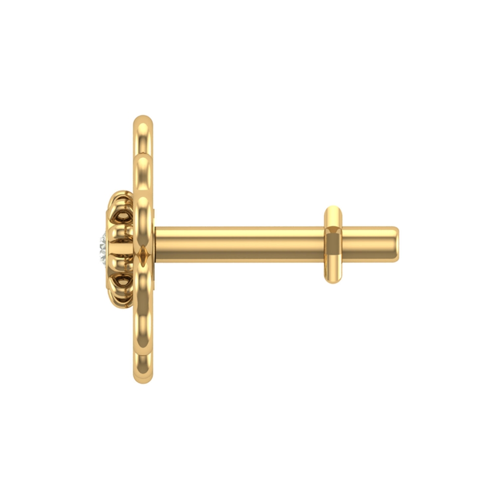 Pikash Yellow Gold Diamond Nosepin Pikash Yellow Gold Diamond Nosepin