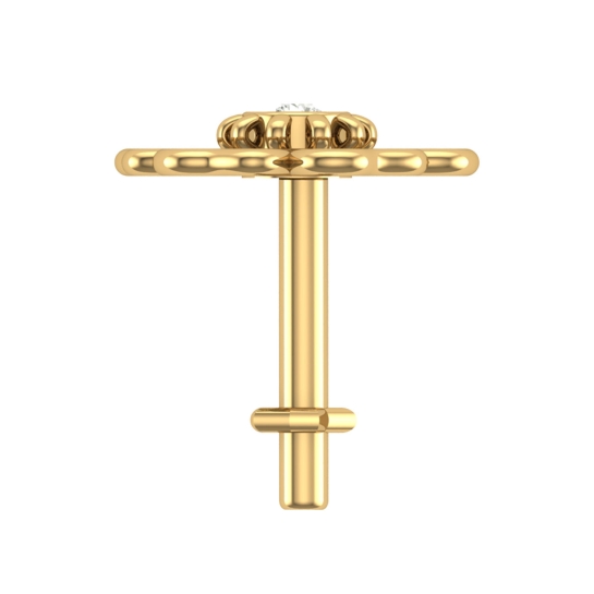 Pikash Yellow Gold Diamond Nosepin Pikash Yellow Gold Diamond Nosepin
