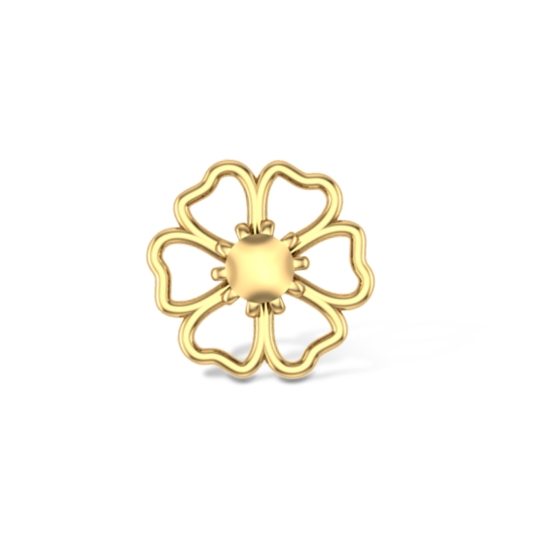Pikash Yellow Gold Diamond Nosepin