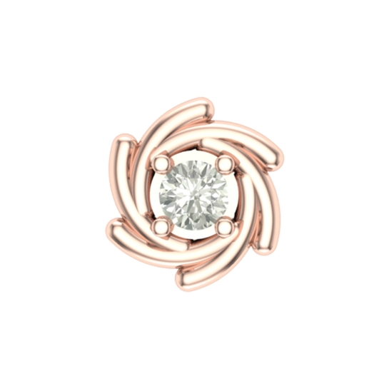 Anumati Rose Gold Diamond Nosepin