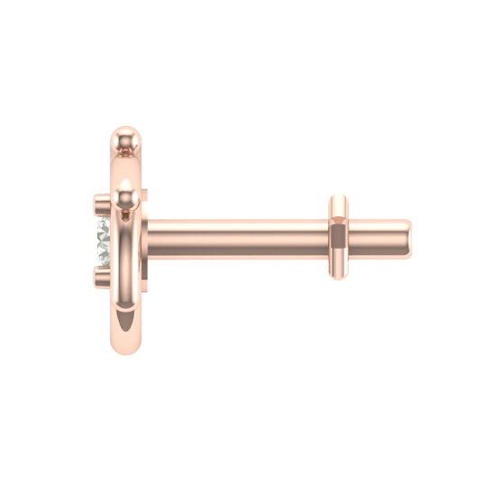 Anumati Rose Gold Diamond Nosepin