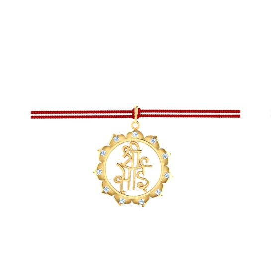 Shree Sai Diamond Pendant Rakhi