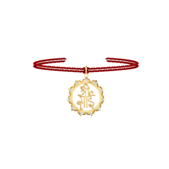 Shree Sai Diamond Pendant Rakhi