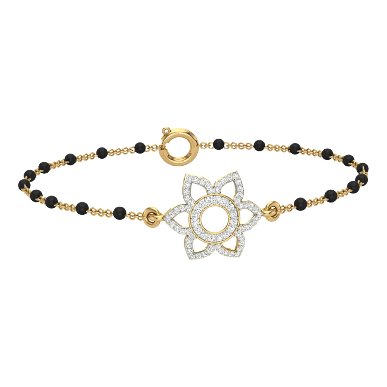 Shop Akira Diamond Mangalsutra Bracelet Online | CaratLane US