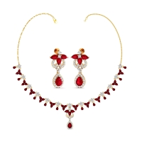 Ruby Royale Necklace Set