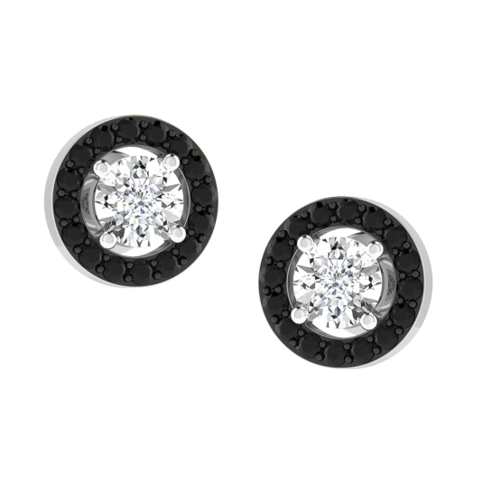 Amelia Black Diamond Earrings Studs