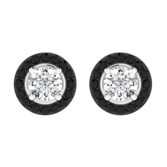 Amelia Black Diamond Earrings Studs