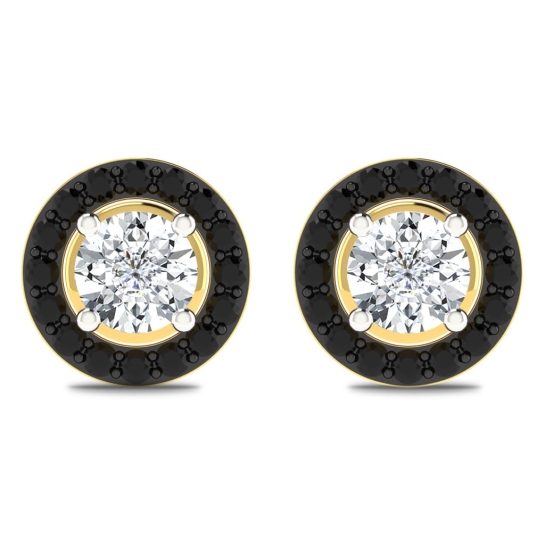 Amelia Black Diamond Earrings Studs