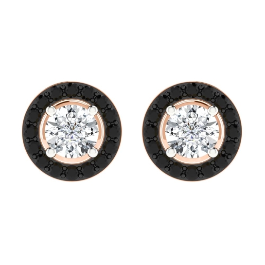 Amelia Black Diamond Earrings Studs