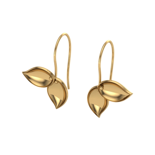 Inayat Gold Earrings Design for daily use 