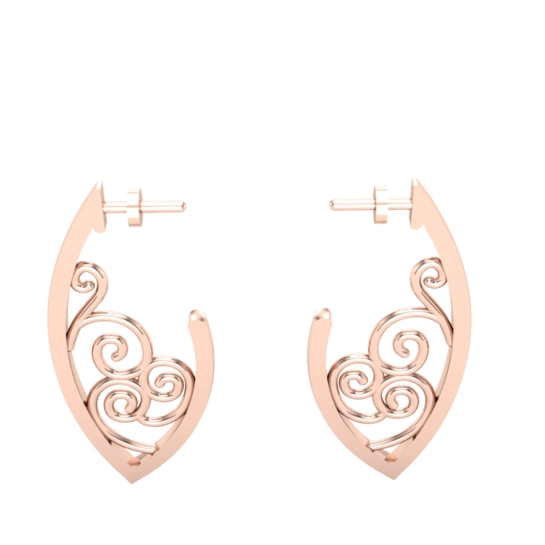 Aastha Gold Earrings Design for daily use