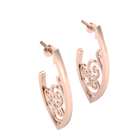 Aastha Gold Earrings Design for daily use