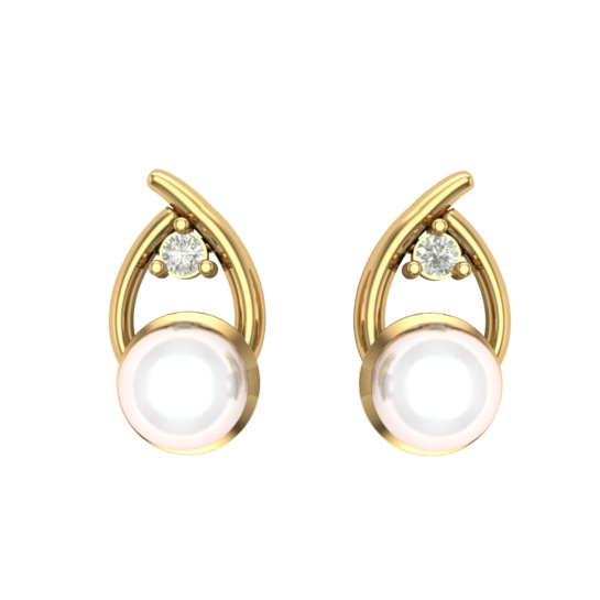 Tanya Pearl Diamond Earring