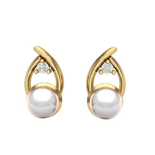 Tanya Pearl Diamond Earring