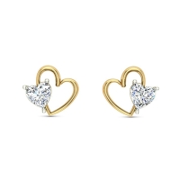 Aliyah Ruby Heart Stud