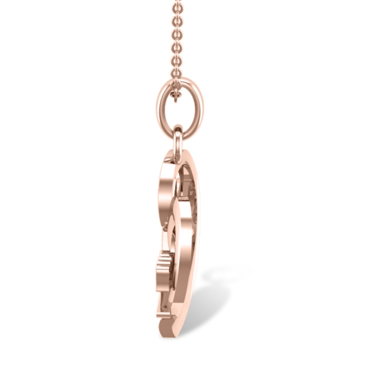 Abigail Rose Gold Pendant Designs For Female